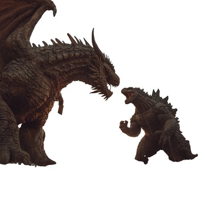 Dragon Vs Godzilla Vinyl Car Decal Sticker – Waterproof & UV-Resistant-image