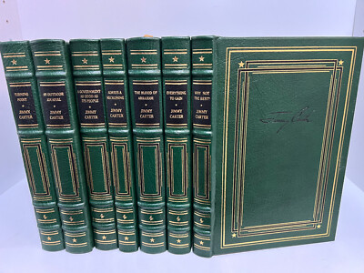 Easton Press Jimmy Carter Library 7 Vol. Complete Set Signed-image