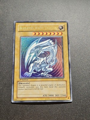Blue-Eyes White Dragon 1st Edition SDK-001 Starter Deck Set LP Yu-Gi-Oh -image