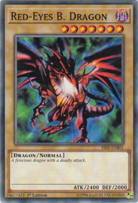 Yugioh Red-Eyes B. Dragon - 1st Edition - NM+ Red-Eyes Black Dragon-image