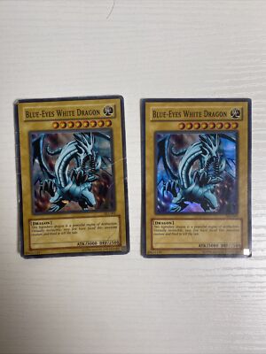 Blue-Eyes White Dragon Yu-Gi-Oh! Cards - SKE-001 (2 Cards)-image