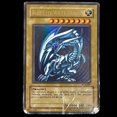 2002 Yu-Gi-Oh Starter Kaiba Unlimited SDK-001 Blue Eyes White Dragon Ultra Rare-image