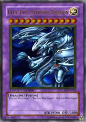 Yugioh! LP Blue-Eyes Ultimate Dragon - GLD1-EN028 - Gold Rare - Limited Edition -image