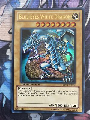 (AD) Yugioh x1 Blue-Eyes White Dragon Limited Edition LC01-EN004 VLP-image