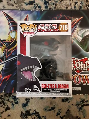 READ! Funko Pop! Animation #718 Red-Eyes B. Dragon Yu-Gi-Oh Anime Vinyl Figure-image