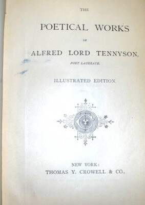 Tennyson's Poetical Works - 1885 - Gold Edge - Acceptable - 140 Years Old! - HC-image