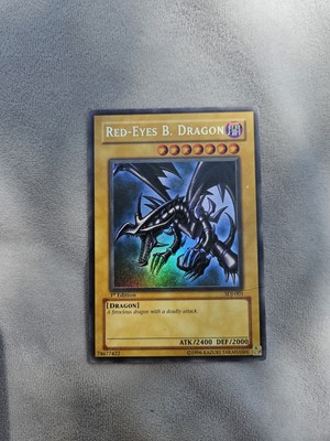 Yugioh Red-Eyes Black Dragon SDJ-001 1st Edition Holo Rare Yu-Gi-Oh!-image