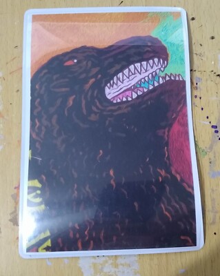 Godzilla Print in a magnetic photo sleeve-image