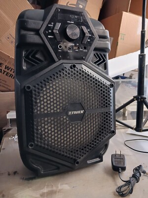 FISHER FBX880 Portable Wireless Speaker With Disco Lights. NOT WORKING-image