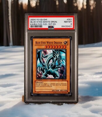 PSA 8 Blue-Eyes White Dragon SKE-001 Starter Deck: Kaiba Evolution 1st Edition-image