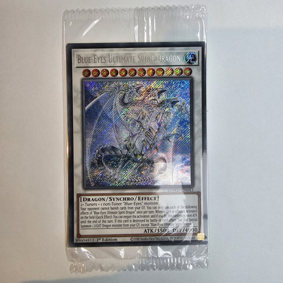 Blue Eyes Ultimate Spirit Dragon - SDWD EN043 - Secret Rare Sealed Promo Euro-image