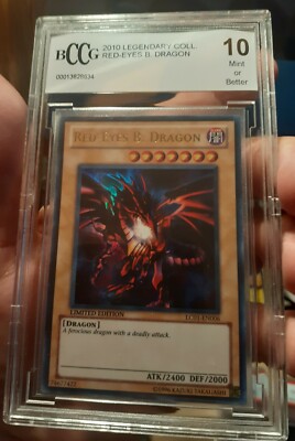 Red-Eyes B. Dragon Yugioh 2010 Legendary Collection BccG 10 Mint-image