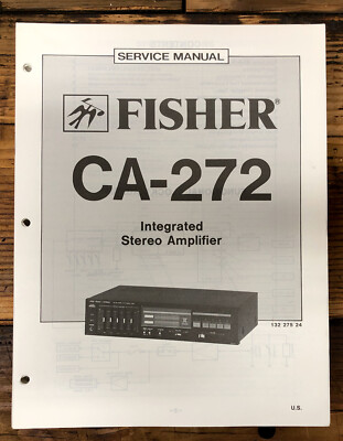 Fisher CA-272 Amplifier  Service Manual *Original*-image
