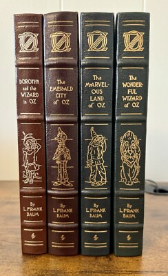 The Wizard Of Oz Easton Press 4 Vol Set First Edition 1989 Near Mint Frank Baum-image