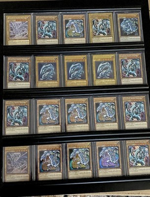 Framed Authentic Yu-Gi-Oh Blue Eyes White Dragon (20) Seto Kaiba Various Print-image