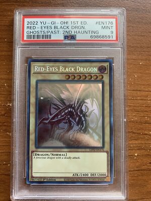 Red Eyes Black Dragon Ghost Rare 1st edition GFP2-EN176 PSA 9-image
