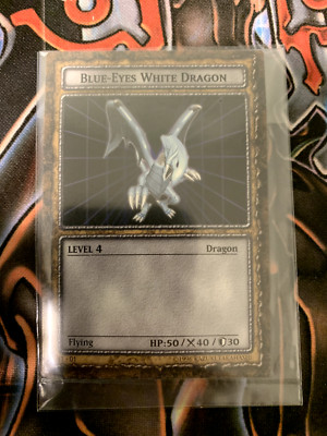 Yugioh Dungeon Dice Monsters Blue Eyes White Dragon B1-01 Card Promo Sealed - PL-image