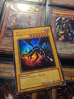 Red-Eyes B. Dragon - SDJ-001 - Ultra Rare - Unlimited Edition Played-image