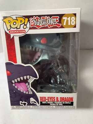 FUNKO POP  Yu-Gi-Oh! - RED-EYES B. DRAGON Vinyl Figure #718 -w/Protector-image