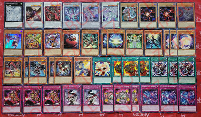 Yugioh Chaos Dragon Deck 46 Cards Blue-Eyes*Red-Eyes* Stardust *Tenyi* Metaphys-image