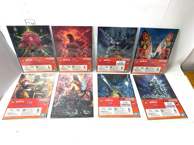 Ichiban Kuji Godzilla -1.0 G Prize Illustration Board & Sticker Set of 8-image