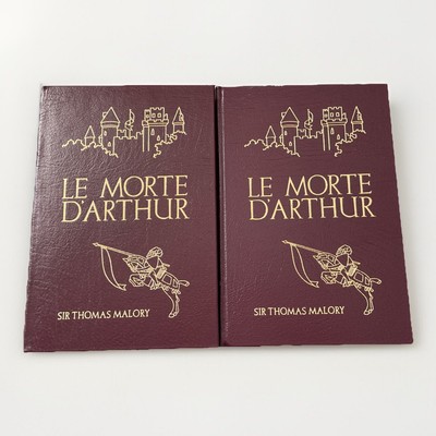 LE MORTE D'ARTHUR 2 VOL SET Thomas Malory - Easton Press - Famous Editions-image