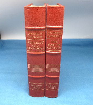 Easton Press ANDREW JACKSON Marquis James 2V SET 1960 LEATHER Library Presidents-image