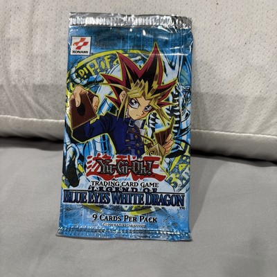 1996 Yugioh TCG - Legend of­ Blue Eyes White Dragon Booster Pack - Unopened-image