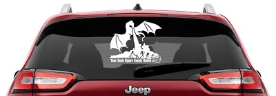 Dungeons & Dragons Inspired Your Stick Figure Family Rolled a 1 Vinyl Decal-image