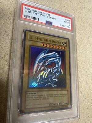 Yu-Gi-Oh! TCG Blue-Eyes White Dragon (Version 2) PSA 2-image