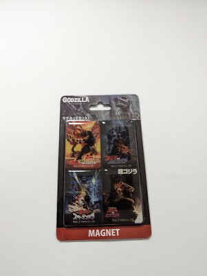 Godzilla Poster Fridge Magnet Japan Set NEW-image