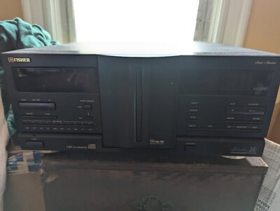 Fisher Black Studio Standard DAC 9335 CD Player 24 Disc Management Audio System-image