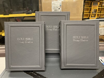 Douay Rheims Bible 1610- Facsimile Three Volume Set-image