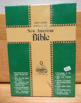 St. Joseph Personal Size New American Bible  (1985, Leather) Boxed-image