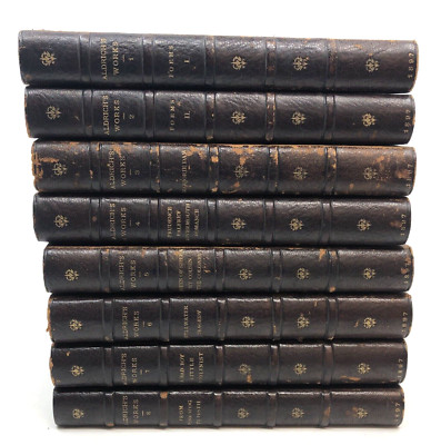 Antique Book Set Aldrich’s Works Complete 1897 Volumes 1 - 8-image