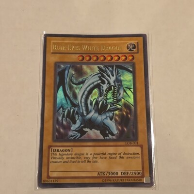 Yu-Gi-Oh! TCG MP- Blue-Eyes White Dragon LOB-001 - Unlimited -image