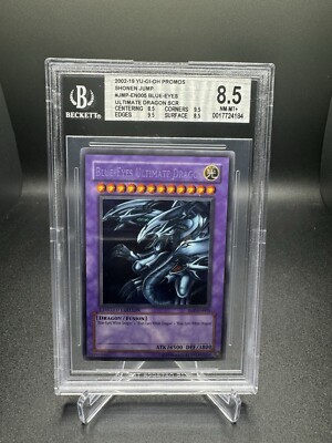 BGS 8.5 Blue-Eyes Ultimate Dragon JMP-EN005 Secret Rare Shonen Jump 2002 Promo-image