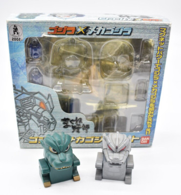 Godzilla vs Mechagodzilla Magnetic Interchangeable SD Mini-Fig Set (2002) Bandai-image