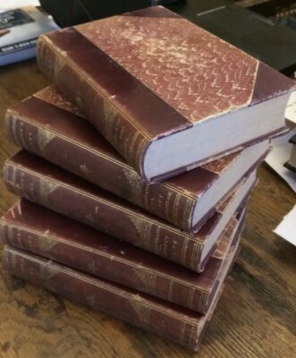 LEATHER Set; Works Of RALPH WALDO EMERSON! Complete Very Good 1880-image