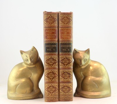 Oliver Goldsmith 1853 A History of the Earth & Animated Nature Fine Leather Set-image