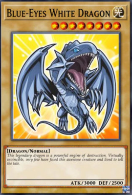 Blue-Eyes White Dragon (Chibi Artwork) BLMM-EN001 - Secret Rare - PRESALE 6/13-image