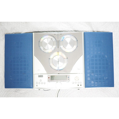 Fisher Slim 2000 Panel Stereo w/ 3CD Changer, Remote, Wall Mount *read*-image