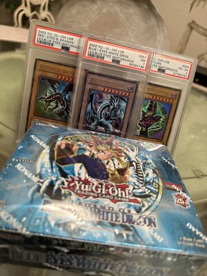 blue eyes white dragon LOB With Booster Box Trio-image