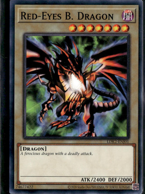 Yu-Gi-Oh! Red-Eyes B. Dragon LDK2-ENJ01 Common Unlimited NM-image