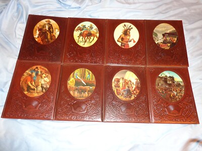 Time-Life Books The Old West - Set of 8 Leather Hardcover Books - 1973 to 1976-image