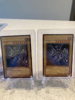 Yugioh Red-Eyes B. Dragon SDJ-001 Ultra Rare x2-image