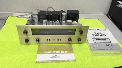 Fisher 400 FM Wideband Phono Multiplex Tube Receiver Manuals WORKS GREAT MINT 🔥-image
