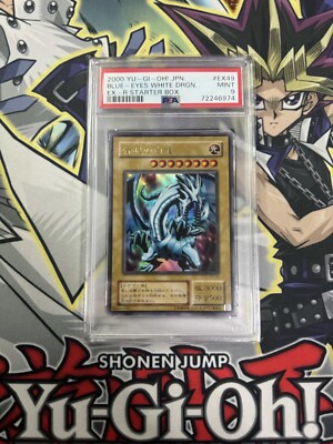 2000 Yu-Gi-Oh! Japanese Blue-Eyes White Dragon Ex-R Starter Box PSA MINT 9-image