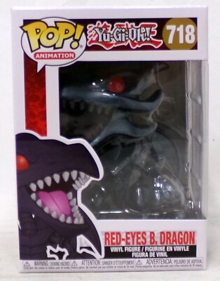 Funko Pop! Animation Yu-Gi-Oh! 718 Red-Eyes Black Dragon Vinyl Figure New-image