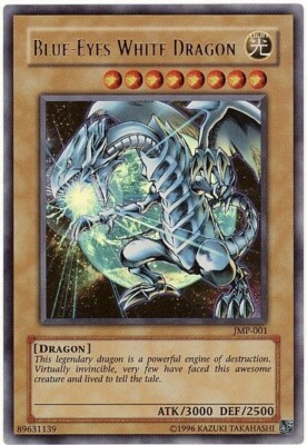 Sample Pic Yugioh Cards Blue-Eyes White Dragon Ultra Rare JMP-001 Japanese-image